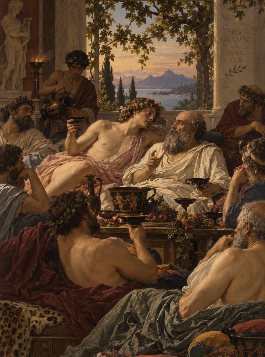 Plato's Symposium — interlinear Greek–English