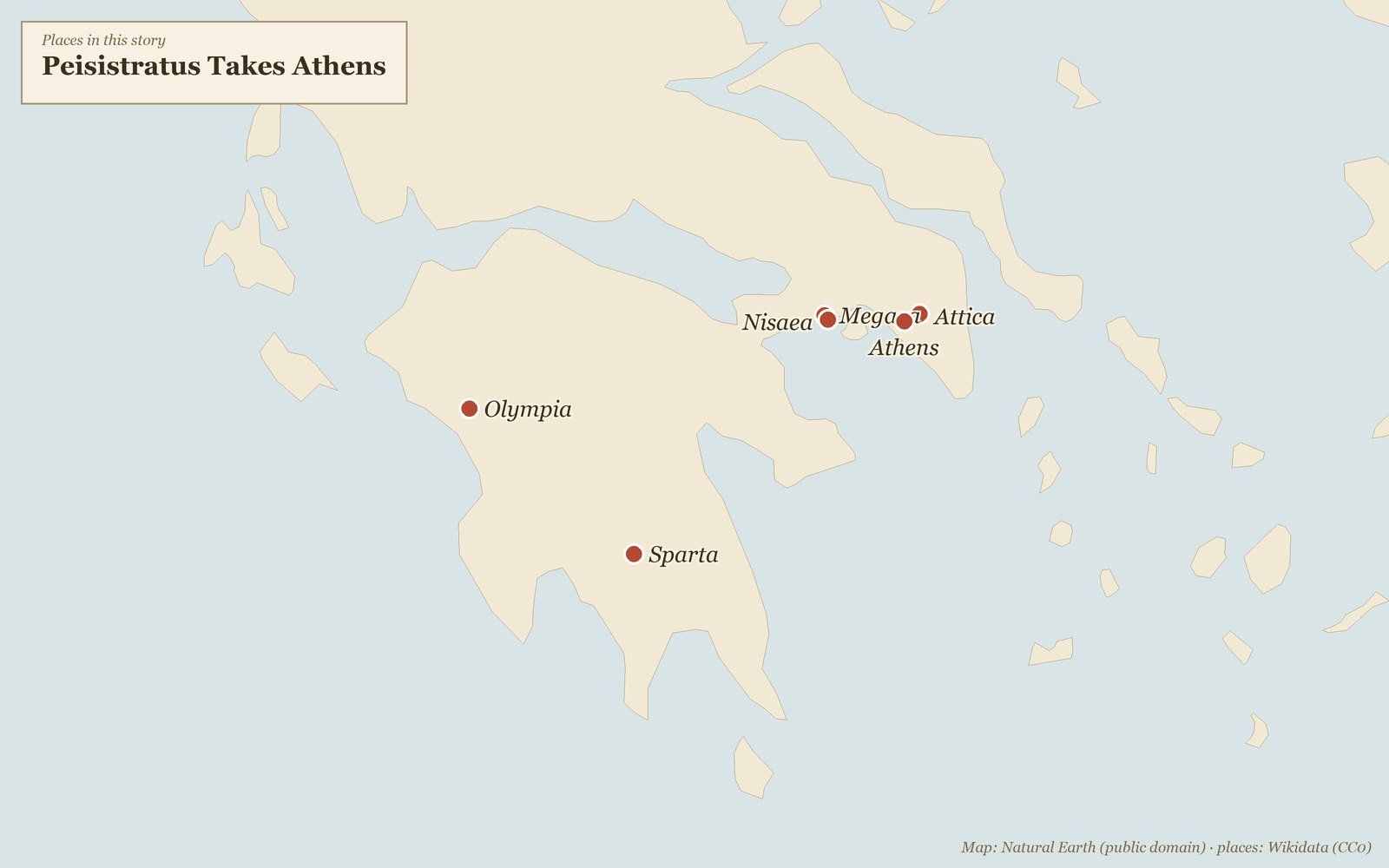 Places in this story: Peisistratus Takes Athens — Herodotus, Histories