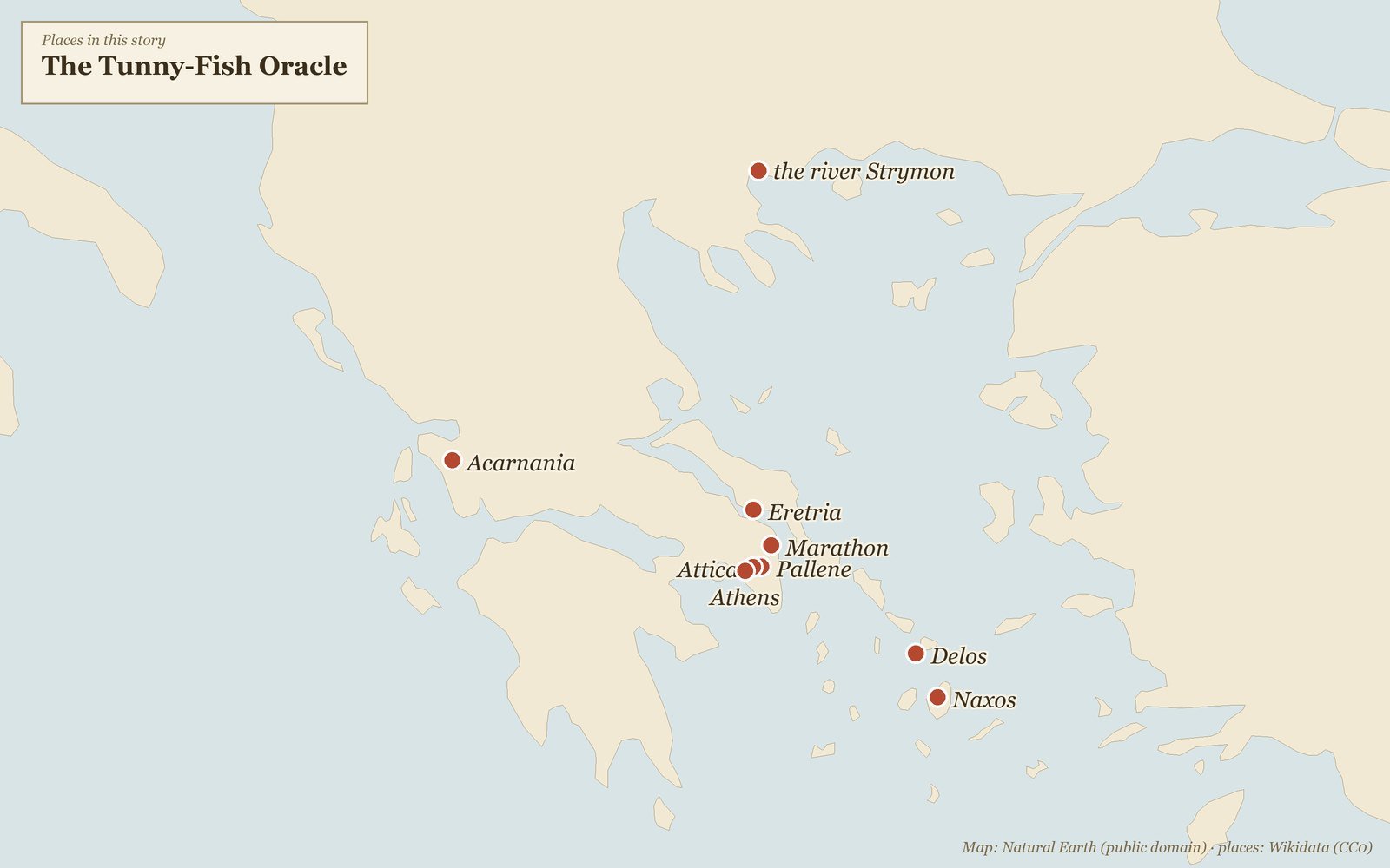 Places in this story: The Tunny-Fish Oracle — Herodotus, Histories